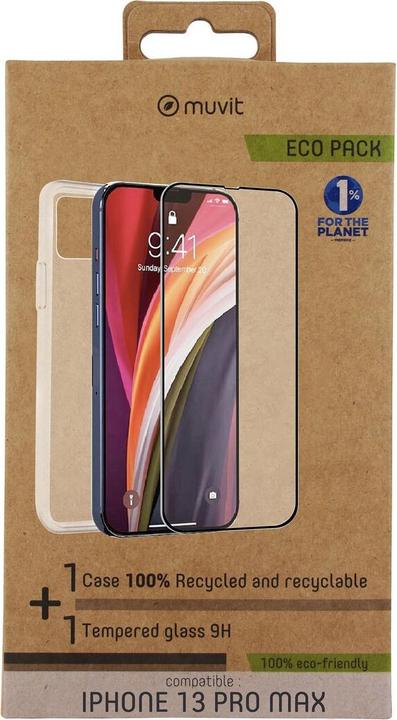 Produktbild [n]fibrecare Handytasche und -schutz Muvit for Change iPhone 13 Pro Max (2 Stk., Apple iPhone 13 Pro Max)