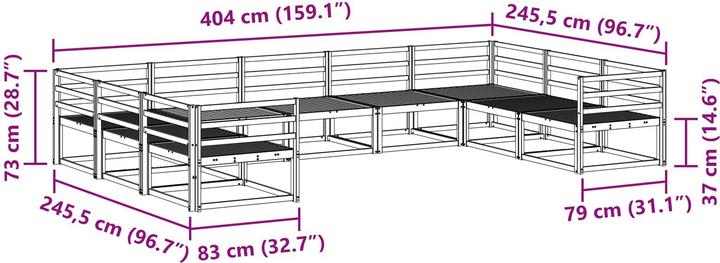 Produktbild vidaXL Outdoor-Sofagarnitur