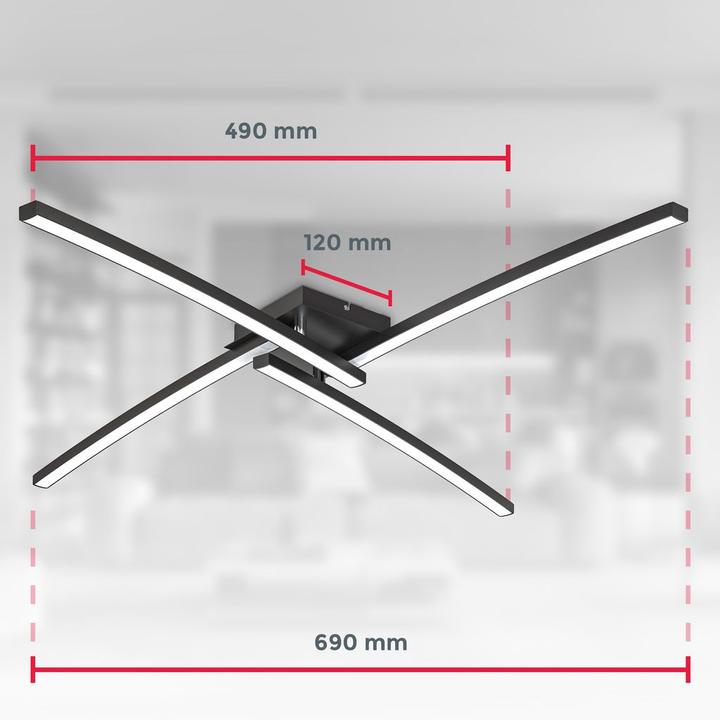 Image du produit B.K.Licht Plafonniers (550 lm)