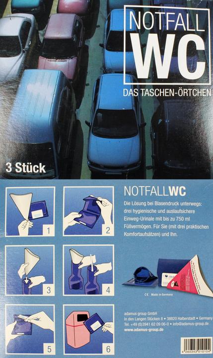 Actual product image Adamus Emergency WC for on the road