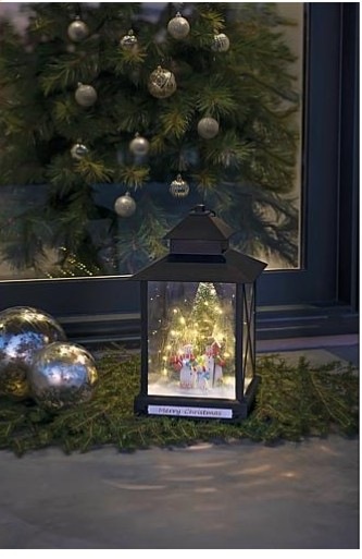 Produktbild Konstsmide LED-Laterne mit Schneemänner 24.5 x 42 cm