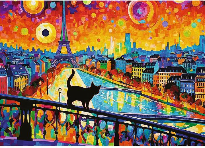 Produktbild Trefl Katze in Paris (1000 Teile)