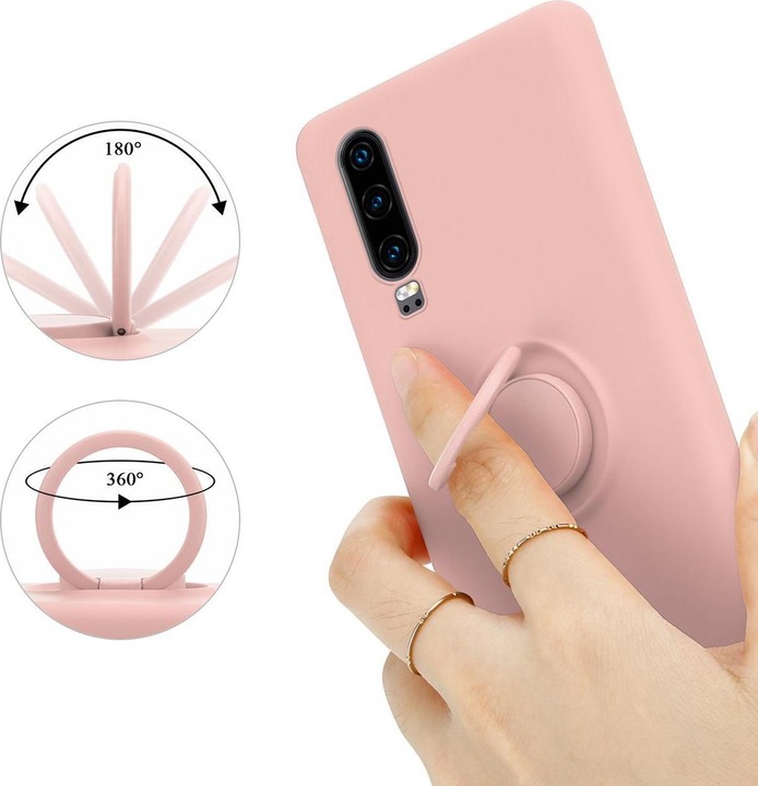 Actual product image Cadorabo TPU Liquid Ring Silicone Case Cover (Huawei P30)