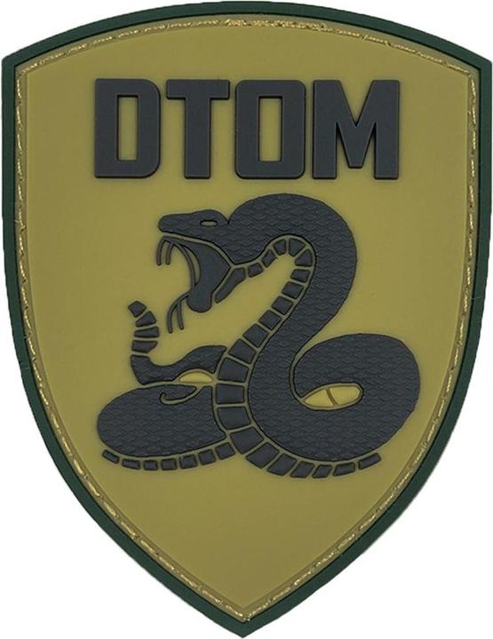 Actual product image Charlie Mike Morale Patch Klettabzeichen DON'T TREAD ON ME - ranger green