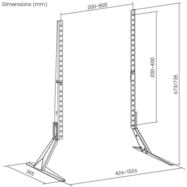 Immagine prodotto Xantron Slimstand (Universale, 75", 40 kg)
