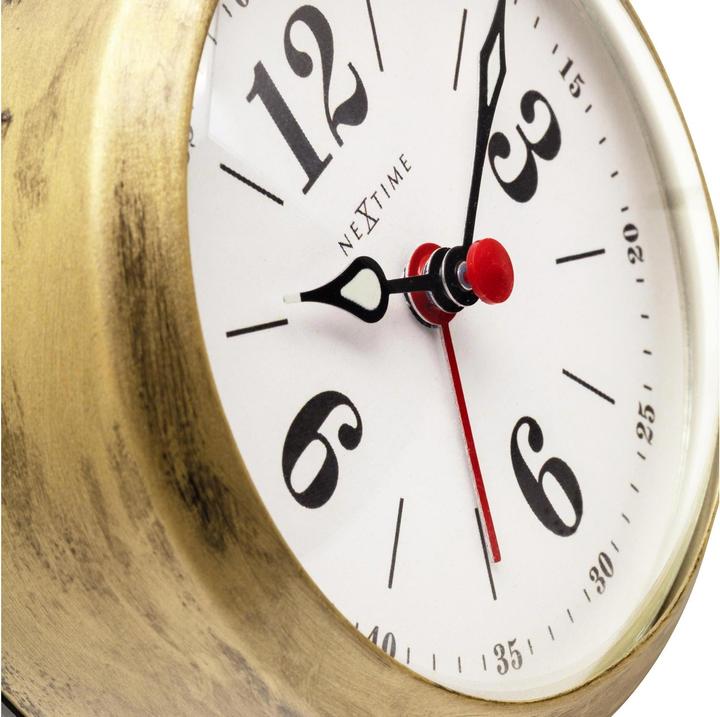 Produktbild Nextime Klassischer Wecker Harvey Weiss/Gold