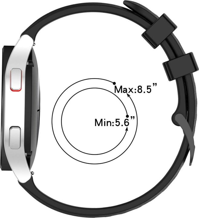 Actual product image König Design Sport Replacement Bracelet for Garmin Forerunner 645 Music 20mm Silicone Band Loop New (Silicone)