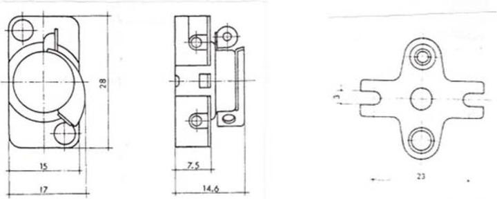 Actual product image interBär Built-in pull cord switch, pull cord guide at the front, with mounting plate