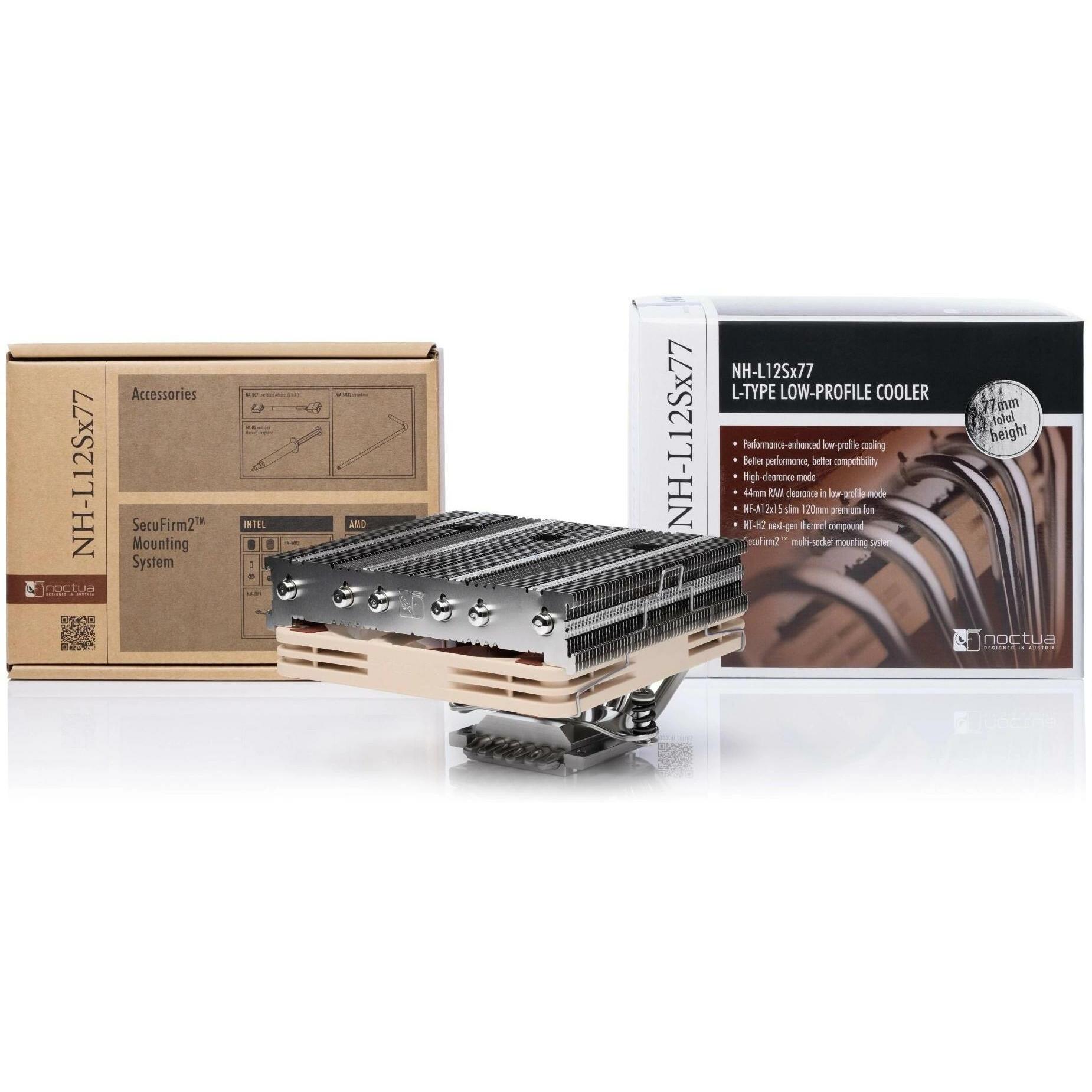 Thumbnail - Noctua NH-L12Sx77 (77 mm), CPU Kühler, Beige, Schwarz