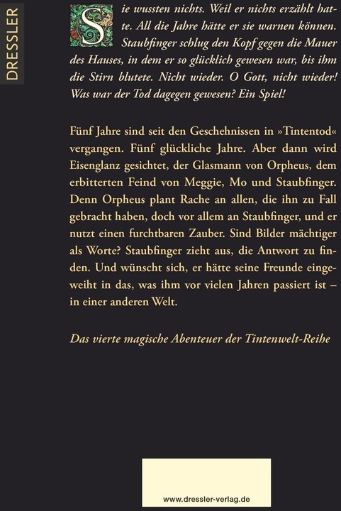 Actual product image Tintenwelt 4. Die Farbe der Rache (German, Cornelia Funke, 2023)