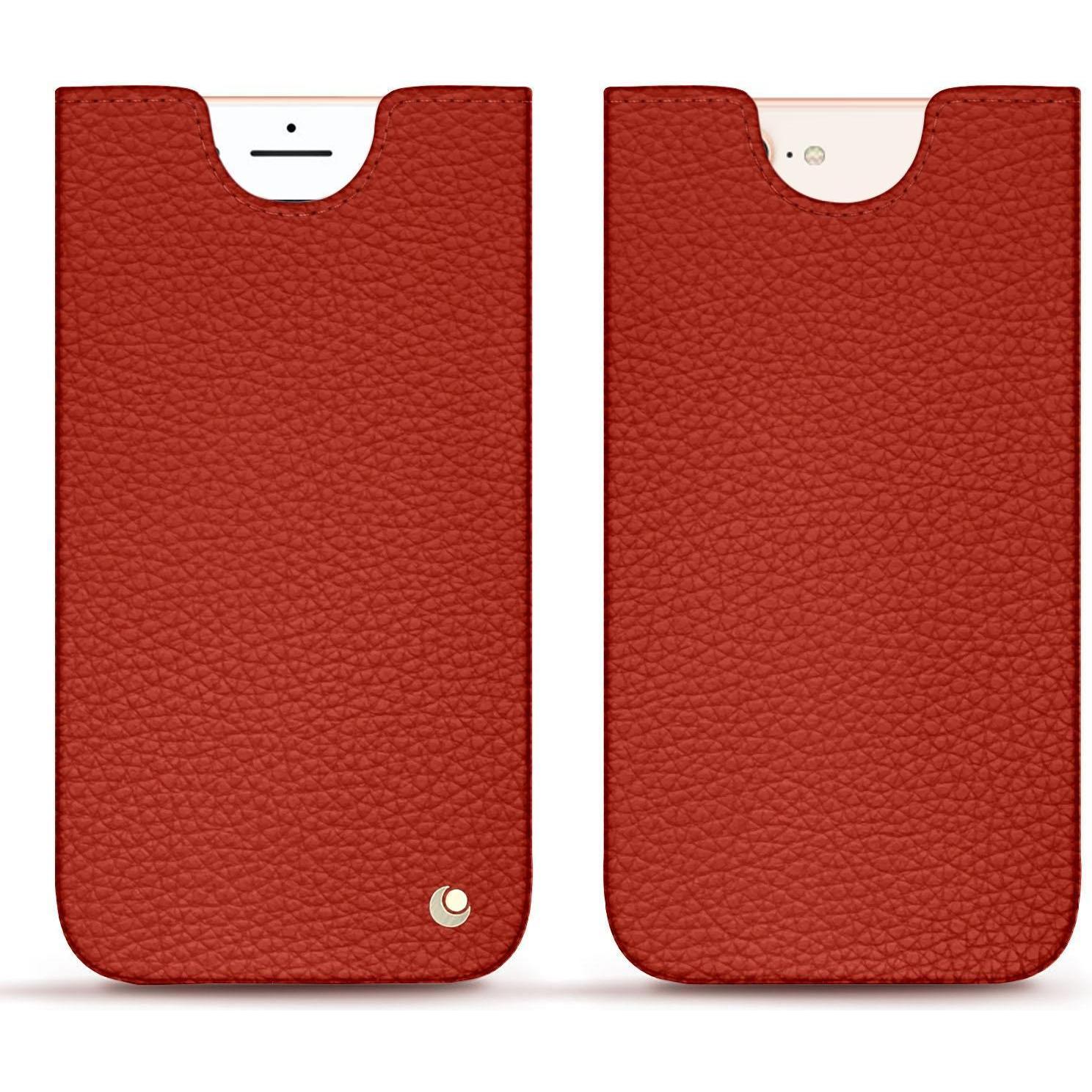 Noreve Lederschutzhülle (Apple iPhone 8 Plus), Smartphone Hülle, Orange