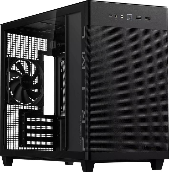 Actual product image ASUS Prime AP201 TG (mATX, Mini-ITX)