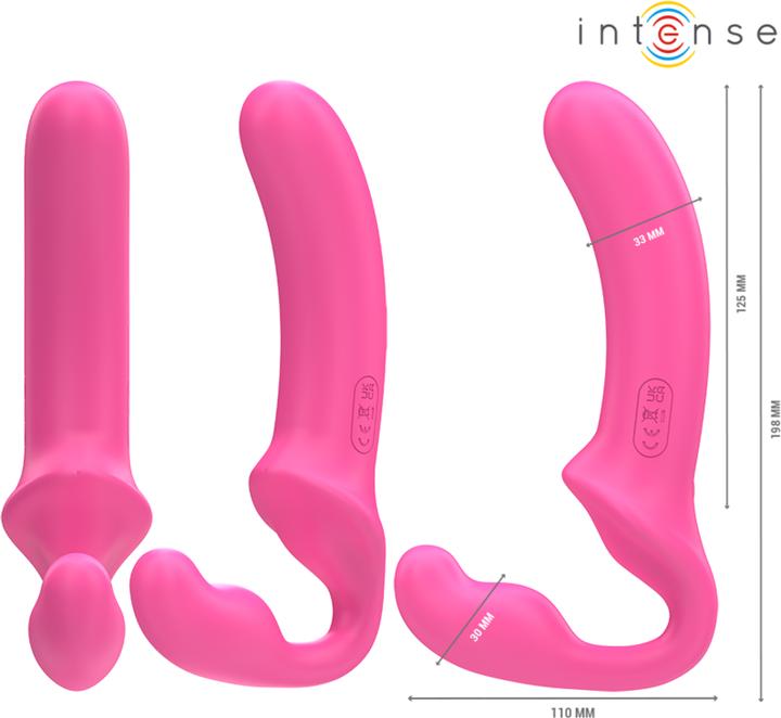 Productafbeelding Intense Amy Dubbele Vibrator 20 cm Roze Afstandsbediening