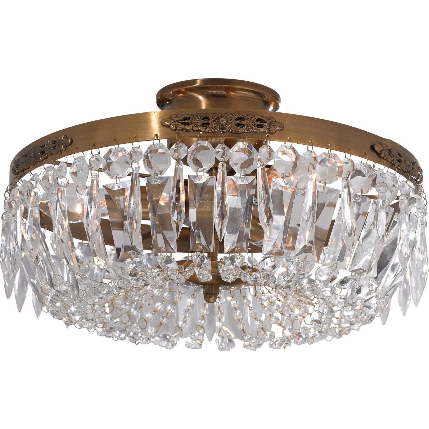 Markslöjd, Applique + Plafoniera, STRÖMSHOLM Plafond 3L Antique/MC