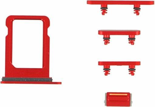 Image du produit OEM Set de boutons pour iPhone 12 Mini rouge (iPhone 12 Mini)