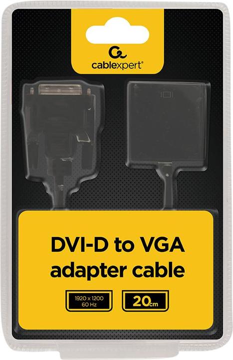 Actual product image Gembird AB-DVID-VGAF-01 DVI-D to (DVI, 20 cm)