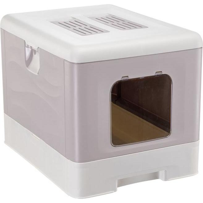 Ferplast SAHARA TOILET GREY PINK kuweta dla kota, Lettiera per gatti