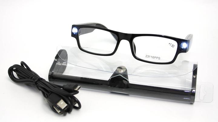 Produktbild Lesebrille Workerstyle mit LED, +3,5 Dioptrien