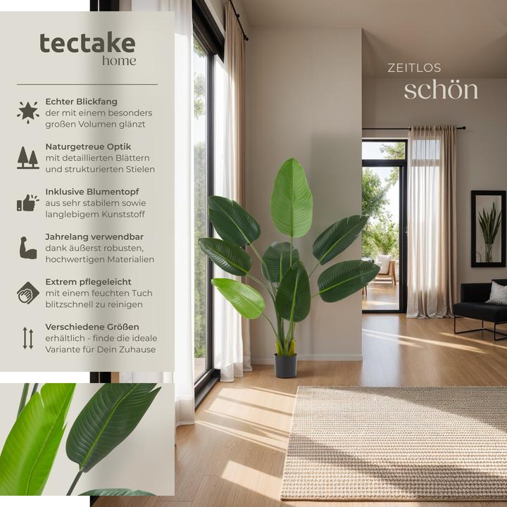 Image du produit tectake Arbre de paradis artificiel Tropic,naturellement fidèle (120 cm)