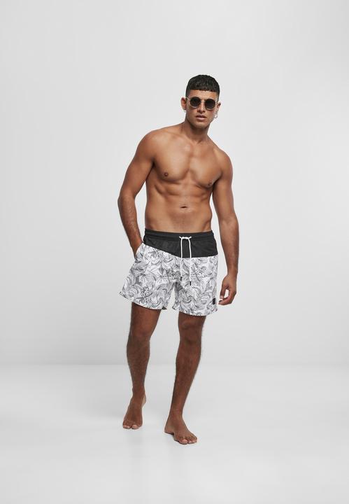 Produktbild Urban Classics Low Block Pattern Swim Shorts (S)
