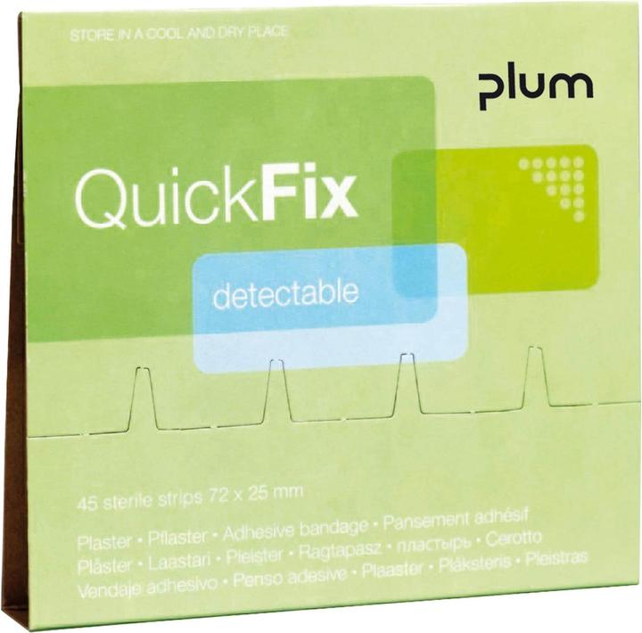 Actual product image Plum Detectable plaster refill pack, for QuickFix (45x)