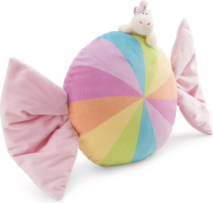 Actual product image NICI 61918 Kissen Bonbonförmig 45cm mit Kuscheltier Einhorn