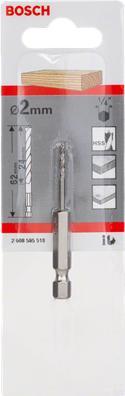 Produktbild Bosch Professional Zubehör Holzspiralbohrer mit 1/4-Zoll Sechskantschaft, 6 x 63 x 106 mm (6 mm)