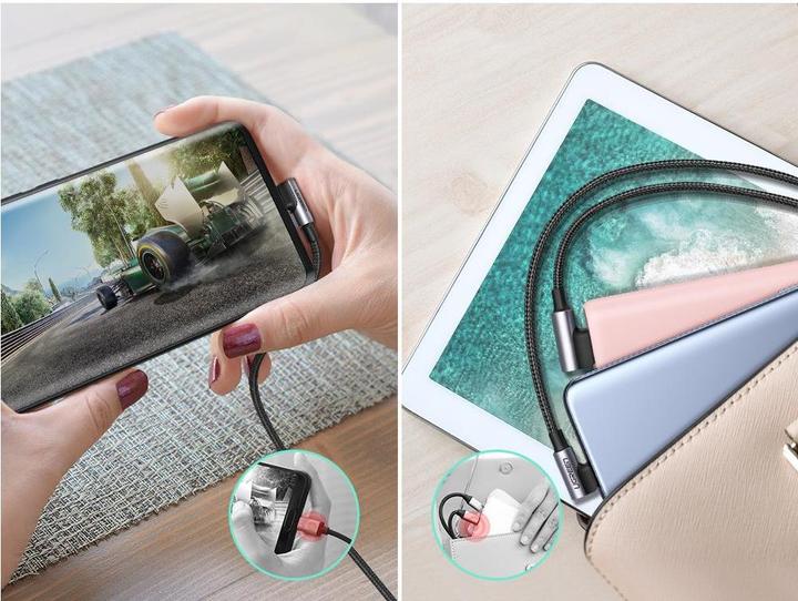 Image du produit Ugreen Câble de recharge rapide USB C à angle droit (0.50 m, USB 2.0)
