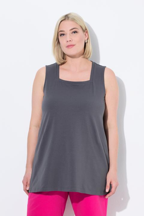 Produktbild Ulla Popken Longtop, Classic Fit, Carré-Ausschnitt, ärmellos (54)