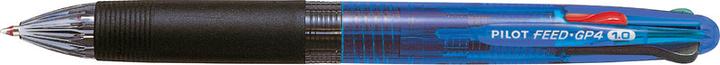 Produktbild Pilot Vierfarb-Kugelschreiber FEED GP4, farbig sortiert (Blau transparent, 1 x)