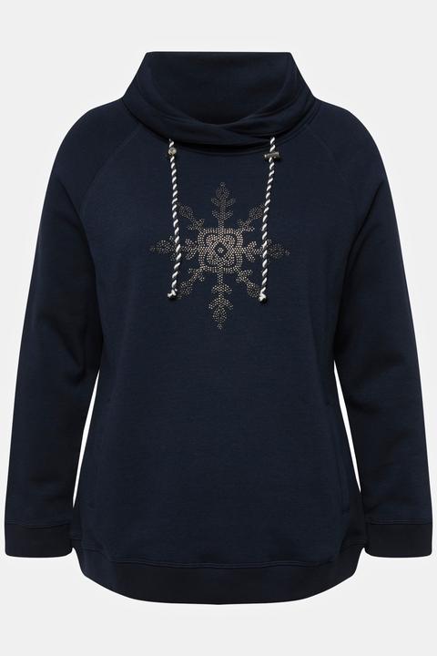 Produktbild Ulla Popken Sweatshirt, Eisstern, Stehkragen, Taschen, Langarm (54)