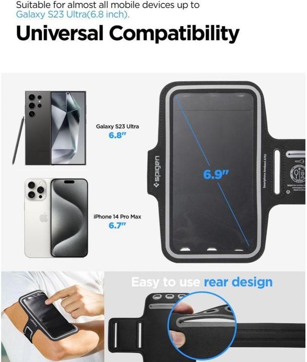 Actual product image Spigen Bracelet A703 6.9 black