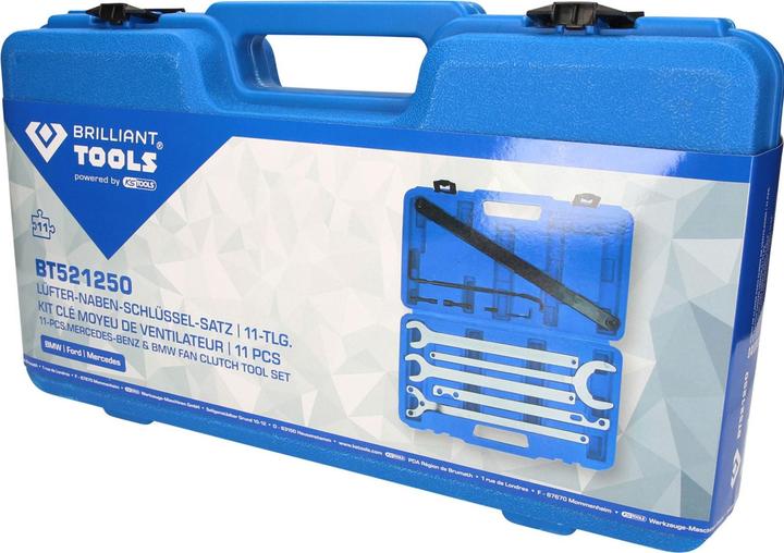Actual product image Brilliant Tools Fan hub spanner set | 11 pcs.
