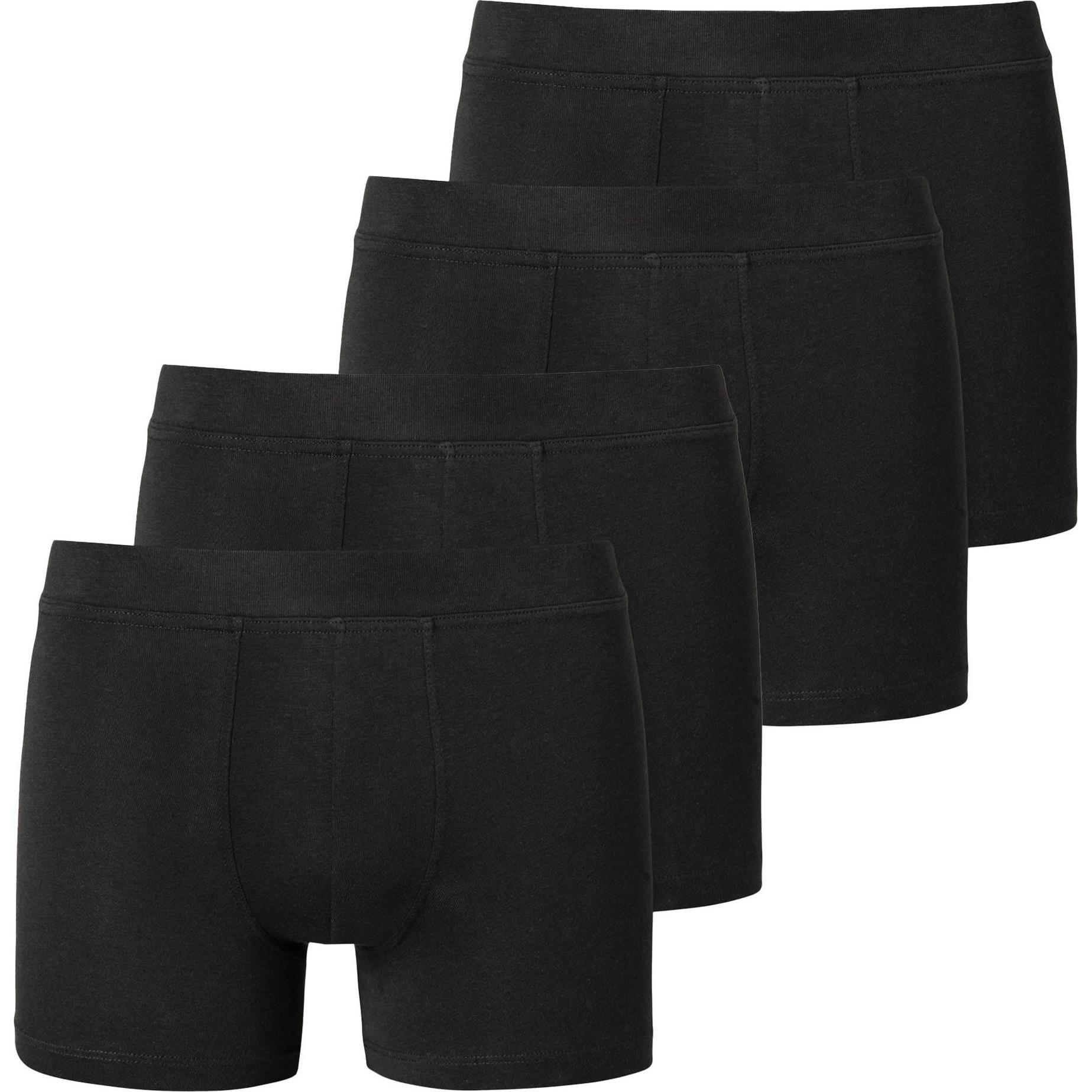 Schiesser, Jungen, Unterhosen, Boxershort Casual Bequem sitzend, Schwarz, (L, 4er Pack)