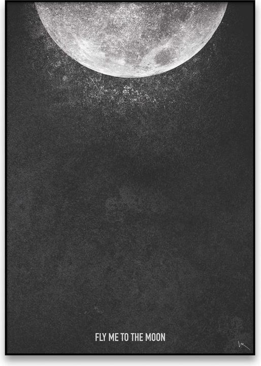 Plakativ Fly me to the Moon Poster A1 (59.5 x 84 cm)
