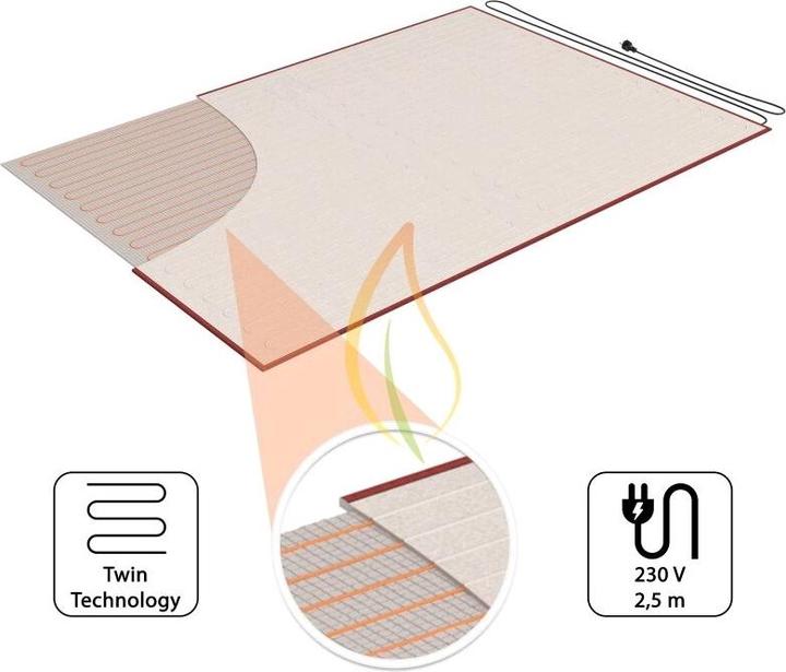 Produktbild Mi-Heat Beheizbare Teppichunterlage140x200 cm (140 x 200 cm)