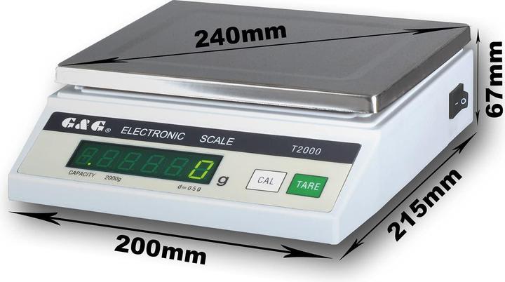 Actual product image G&G Precision scale T5000