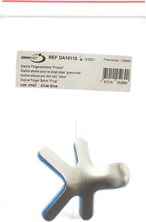 Immagine prodotto Omnimed Stecca per dita blu argento (S)