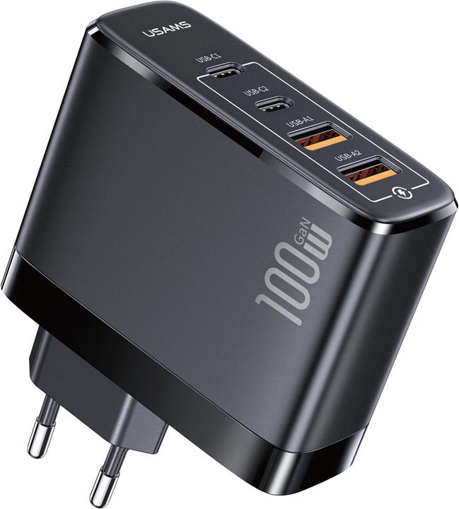 Usams 4 Poorten GaN Snelle Lader (100 W)