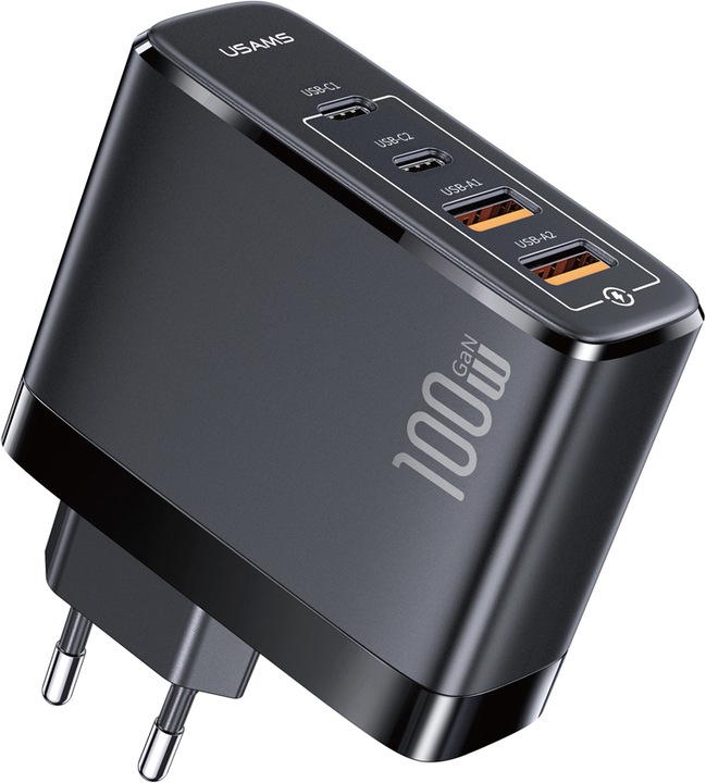 Usams 4 Ports GaN Fast Charger (100 W)