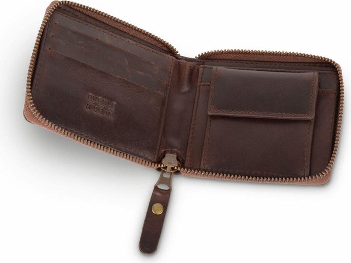 Actual product image Buckle & Seam Leather Wallet Grind