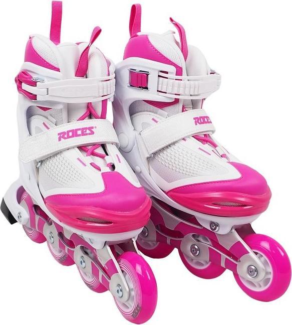 Produktbild Roces - Moody X TIF Girl Verstelbare Skeelers - Kinderen - Wit - Roze - 36-40 (39)