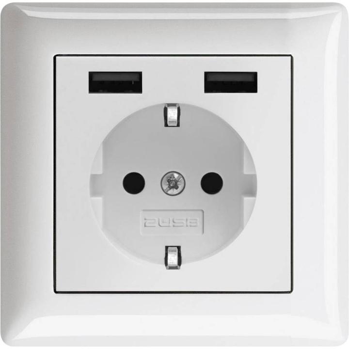 Produktbild 2USB 1493573 1fach Unterputz-Steckdose mit USB