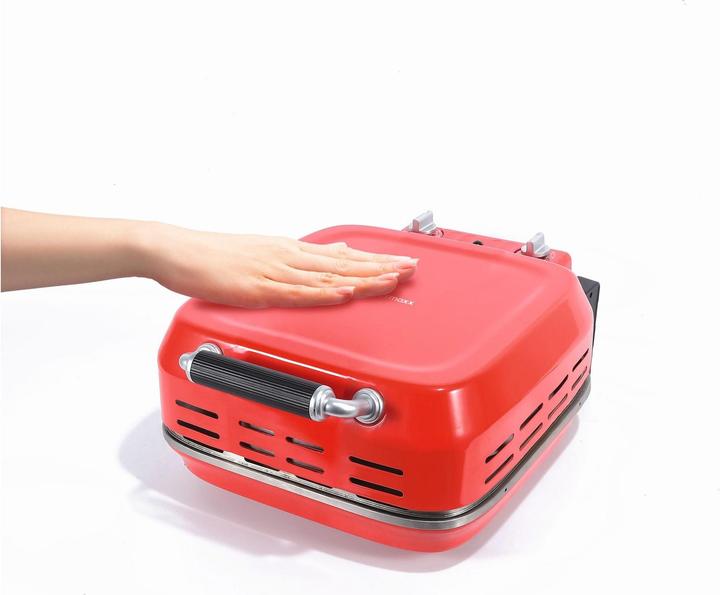 Actual product image Gourmetmaxx Pizza oven Ø 30 cm, red