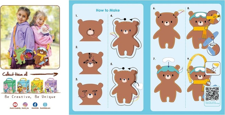 Actual product image Avenir Sewing kit hanger bear