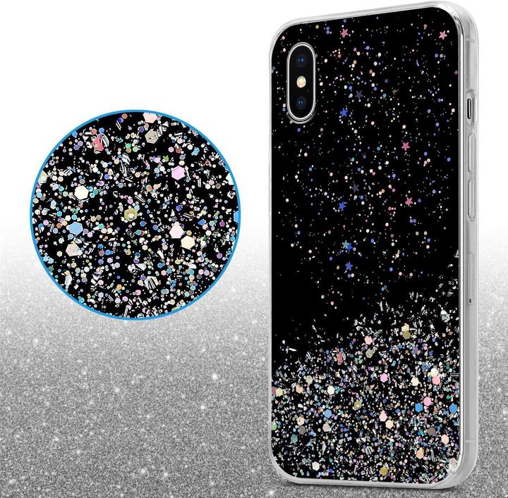Actual product image Cadorabo TPU cover sparkling glitter (Apple iPhone X)