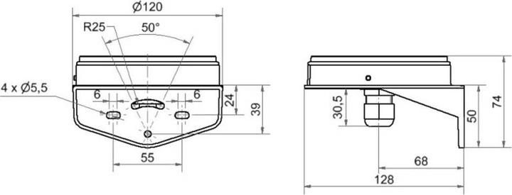 Actual product image Werma Maxi elbow cable gland GY