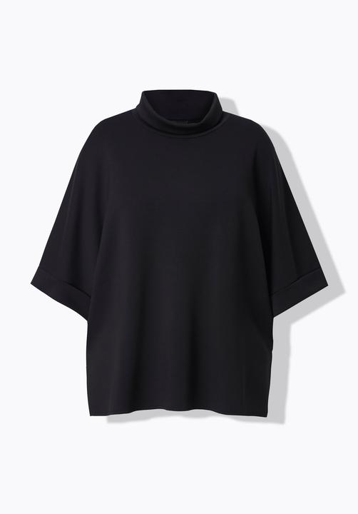 Produktbild Ulla Popken Sweat-Poncho, oversized, Stehkragen, Halbarm (58, 60, 62)