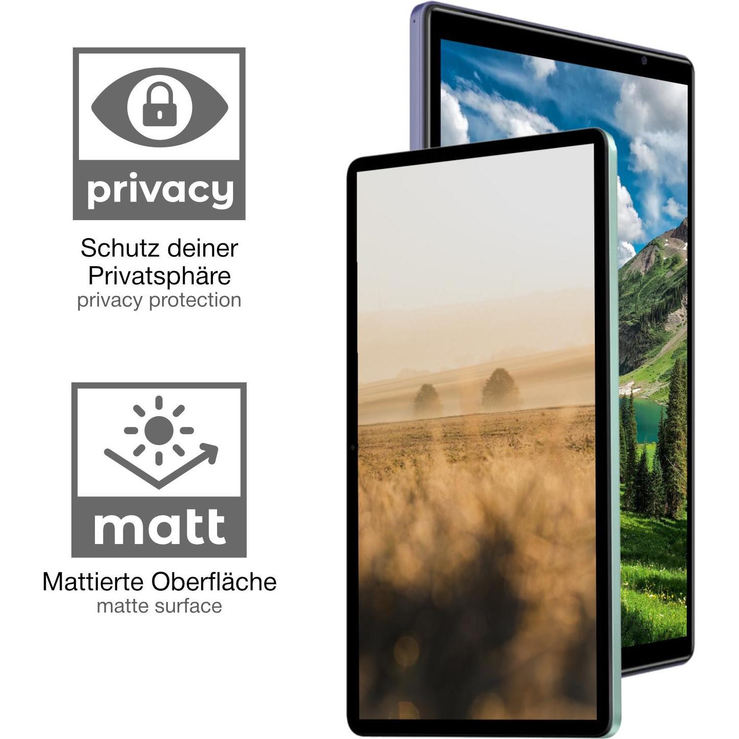 Thumbnail - Dipos Privacy Blickschutzfolie 4-Way (1 Stück, Alcatel 3T10 2020), Tablet Schutzfolie