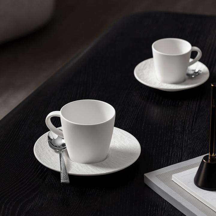 Actual product image Villeroy & Boch Kaffeeuntertasse 6 Stk Manufacture Rock blanc (6 x)